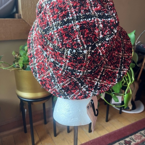 Wonderly Plaid Tweed Bucket Hat - Picture 3 of 5